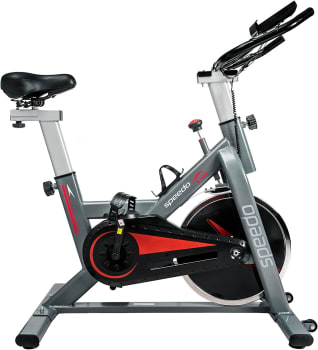 Bicicleta Spinning Speedo S103 Painel Completo Com Conexão Bluetooth Para Apps De Treino, Até 120 KGs, Roda De Inércia 13 KGs