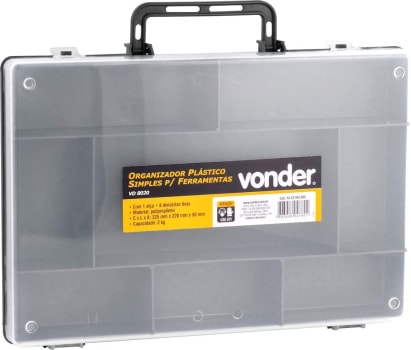 Organizador em Plástico Para Ferramentas 32,5L x 22W x 5cm VD 8020 - Vonder