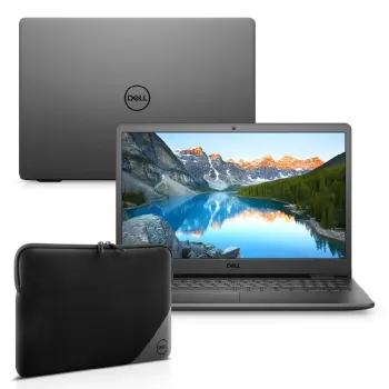 Kit Notebook Dell Inspiron i3501-M25PC 15.6" HD 10ª Ger. Intel Core i3 4GB 256GB SSD Windows 10 Preto + Capa Essentialn