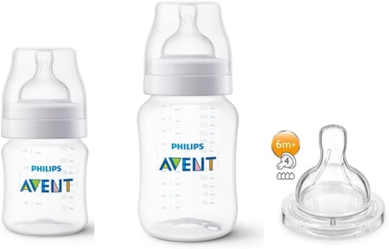 Mamadeira ANTICOLIC 125ML + 260ML + BICO 4 Philips Avent 809/16