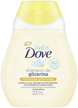 2 Unidades de Shampoo de Glicerina Baby Dove Hidratação Glicerinada 200ml cada