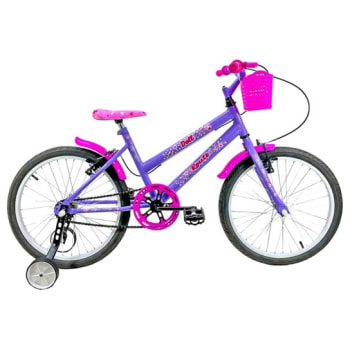 Bicicleta Aro 20 Infantil C/ Rodas Doll - Route - Violeta