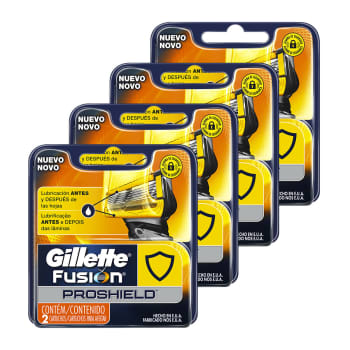 Kit de Cargas para Aparelho de Barbear Gillette Fusion Proshield - 4 Unidades