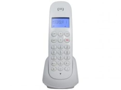 Telefone Sem Fio Motorola MOTO700-W - Identificador de Chamada Branco - Magazine Ofertaesperta