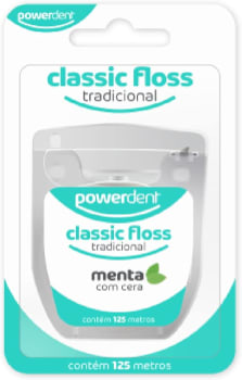 4 Unidades Fio Dental Power Dent Classic Floss Tradicional 125m