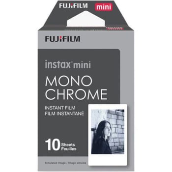 Filme Instax Mini Monochrome com 10 Fotos, Fujifilm