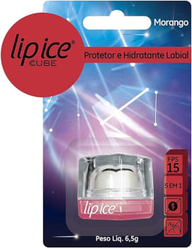 Lip Ice Cube Protetor Labial Morango FPS15