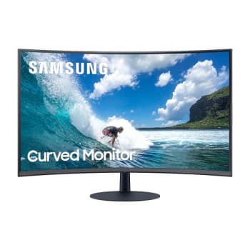 Monitor Curvo Samsung 32" LC32T550FDLXZD AMD FreeSync 75Hz HDMI Display Port Curvatura 1000R Preto