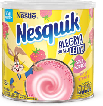 3 Latas — Nesquik Em Pó, Morango, 380G