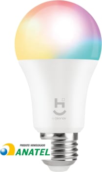 Hi By Geonav Lâmpada Inteligente Led 9W, Wi-Fi, E27, Branco Frio/Quente/RGBW