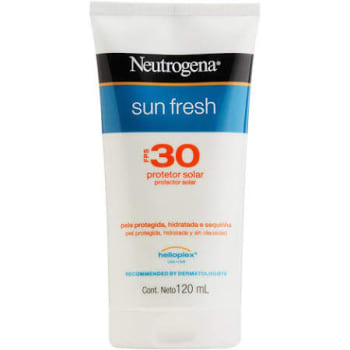  Protetor Solar Sun Fresh FPS 30, Neutrogena, Branco, 120Ml 