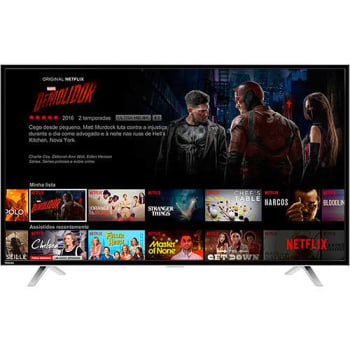 Smart TV LED 49" Toshiba 49L2600 Full HD com Conversor Digital Wi-Fi 3 HDMI 2 USB 60Hz