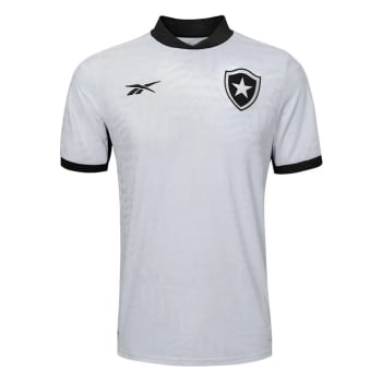 Camisa Botafogo III 23/24 s/n° Torcedor Reebok Masculina - Branco+Preto