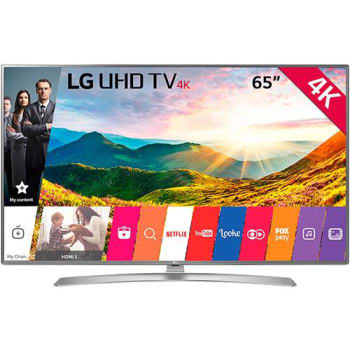 Smart TV LED 65" LG 65UJ6545 Ultra HD 4k Conversor Digital Wi-Fi 4 HDMI 2 USB Webos 3.5 Magic Mobile Connection (Cód. 131918903)