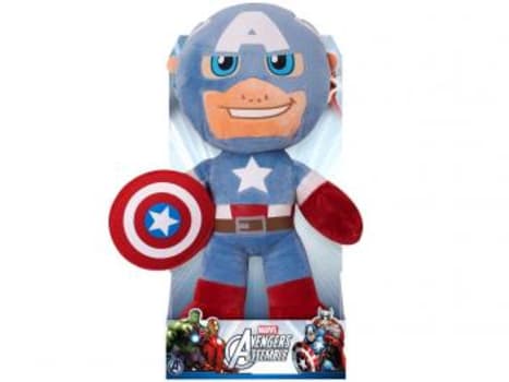 Pelúcia Marvel Capitão América 30cm - Buba Toys - Magazine Ofertaesperta