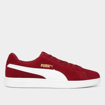 Tênis Puma Smash v2 BDP Feminino - Vermelho+Branco