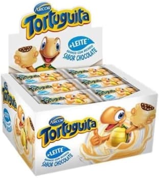 Tortuguita Sabores Diversos (Arcor) - Caixa de 372g com 24 unidades cada Sabor:Chocolate Branco