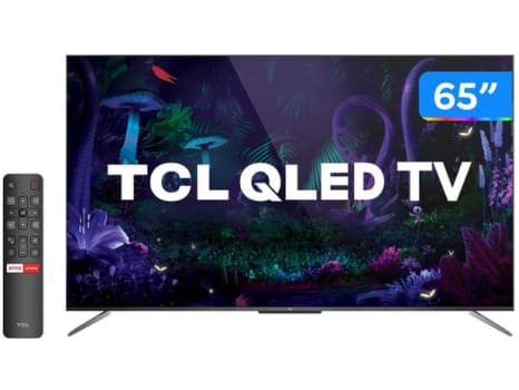 Smart TV 4K QLED 65” TCL C715 Android - Wi-Fi Bluetooth HDR 3 HDMI 2 USB - Magazine Ofertaesperta