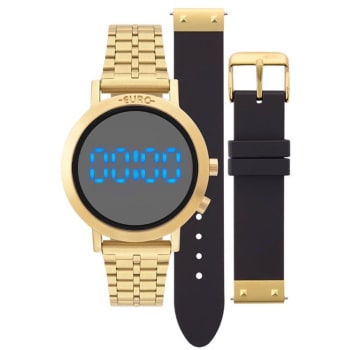 Relogio Euro Feminino Fashion Fit Eubj3407aa/t4p Dourado