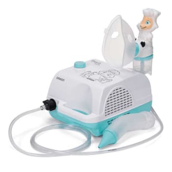 Inalador / Nebulizador Omron Inalakids NE-C703 Bivolt Branco Compacto