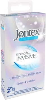 Preservativo Camisinha Jontex Sensação Invisível - 4 Unidades