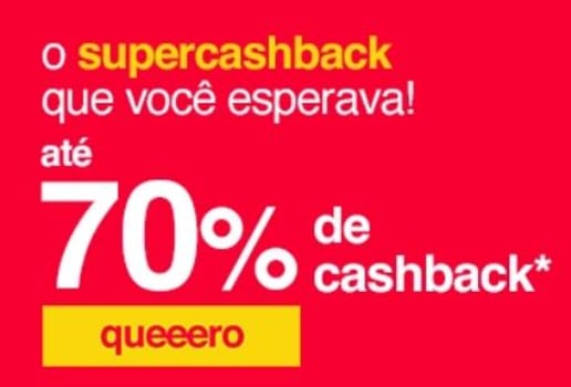 [70% de Cashback] 269 Itens com 70% de Cashback na Americanas