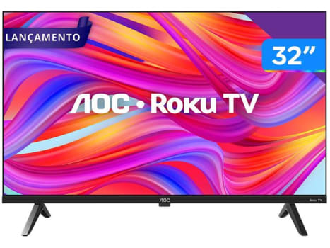 Smart TV 32" HD DLED AOC Série 5045 32S5045/78G Wi-Fi Bluetooth Google Assistente 3 HDMI 1 USB - Smart TV - Magazine OfertaespertaLogo LuLogo Magalu