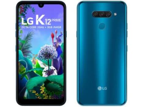 Smartphone LG K12 Prime 64GB Azul 4G Octa Core - 3GB RAM Tela 6,26” Câm. Dupla + Câm. Selfie 13MP