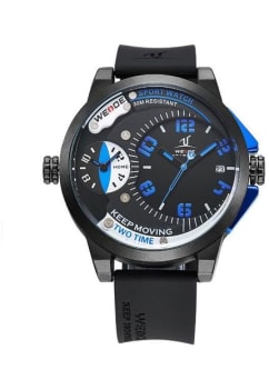 Relógio Masculino Weide Analógico UV-1501 Preto e Azul
