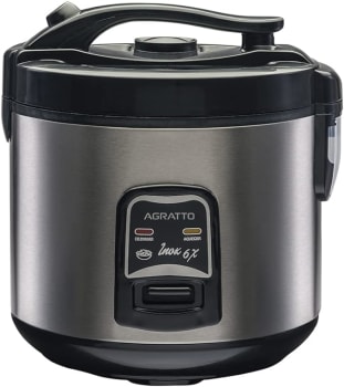 Panela Eletrica Arroz Inox E Visor Vidro 127v Agratto 5955 - Pai6x