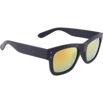 Óculos de Sol F+ Masculino Wayfarer Madeira Espelhado