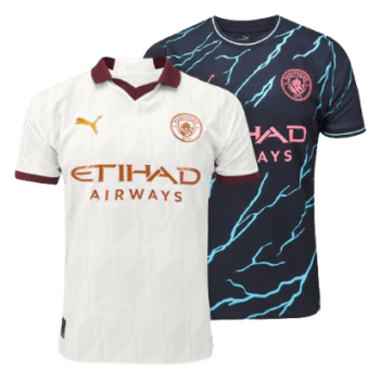 Kit Camisa Manchester City Away + Camisa Third 23/24 s/nº - Masculina