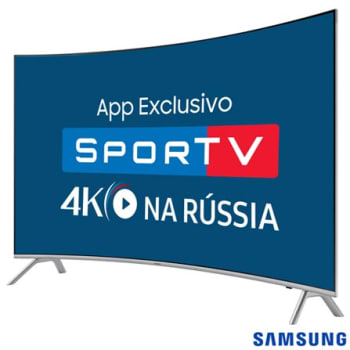 Smart TV 4K Samsung Curva LED 55” com Smart Tizen e Wi-Fi - UN55MU7500GXZD - SGUN55MU7500