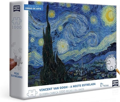 Quebra-Cabeça Vincent Van Gogh: A Noite Estrelada 1000 Peças - Toyster Brinquedos