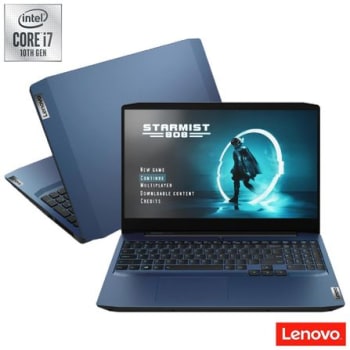 Notebook Gamer Lenovo Gaming3i, Intel® Core™ i7, NVIDIA GTX 1650, 8GB, 512GB SSD, Linux, Tela de 15....