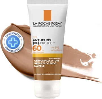 Protetor Solar Facial La Roche-Posay Anthelios XL-Protect Cor Morena+ FPS60 Rápida Absorção Textura Gel Creme - 40g