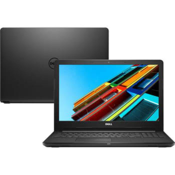 Notebook Dell Inspiron I15-3567-D15P Intel Core i3 4GB 1TB HD 15,6" USB Bluetooth Linux Preto