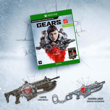Gears 5 - Xbox One + Chaveiro Exclusivo e DLC Lancer especial