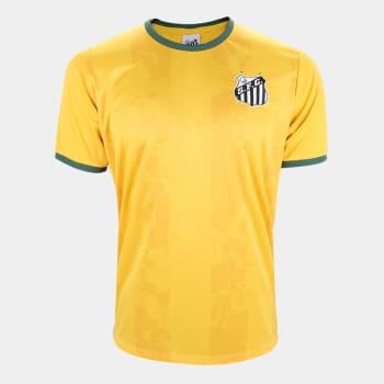 Camisa Santos Braziline Matis Masculina - Amarelo