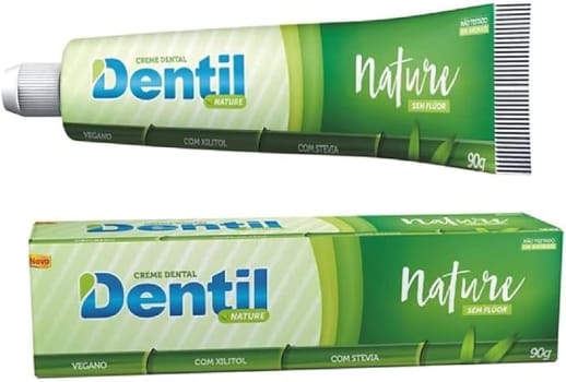 3 Unidades — Creme Dental Nature Vegano C/Stevia - Dentil