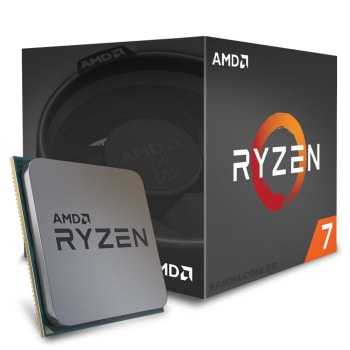 Processador AMD Ryzen 7 1700 c/ Wraith Spire, Octa Core, Cache 20MB, 3.0GHz (3.7GHz Max Turbo) AM4 YD1700BBAEBOX