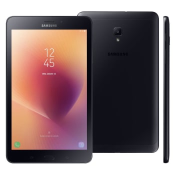 Tablet Samsung Galaxy Tab A 8 SM-T385 com 16GB, Tela 8”, Câmera 8MP, Android 7.1, 4G, Processador Quad Core de 1.4GHz e 2GB de RAM - Preto