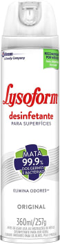 Desinfetante Lysoform Aerossol Original 360ml