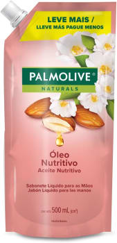 10 Unidades — Refil Sabonete Líquido Palmolive Naturals Camélia E Óleo De Amendôas 500Ml