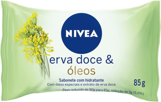 7 Unidades — Sabonete Nivea em Barra Erva Doce & Óleos - 85g