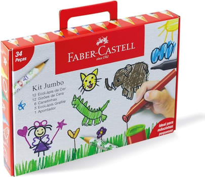 Kit Presenteável Jumbo Faber-Castell 34 Peças *EDIÇÃO LIMITADA*