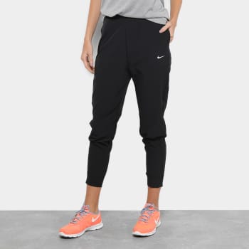 Calça Nike Bliss Vctry Pant Cintura Alta Feminina - Preto e Branco