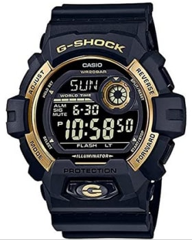  RELÓGIO CASIO G-SHOCK MASCULINO PRETO/DOURADO G-8900GB-1DR 