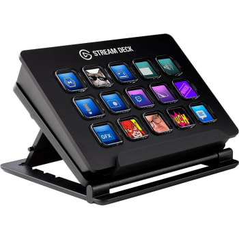 Stream Deck Elgato Médio, 15 Teclas Personalizáveis De LCD, USB Integrado, Preto - 10GAA9901