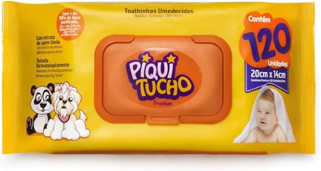 Toalhinhas Umed Piquitucho Premium - 120 Unidades